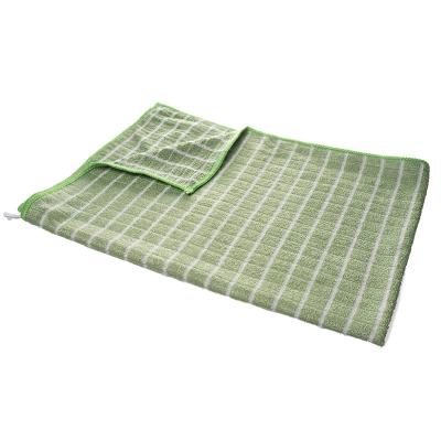 China New Design Kitchen Scratch Floor Plaid Viable Bright Fabric Weft Clean Microfiber Cloth For Housework Kitchen Can Be Customized for sale