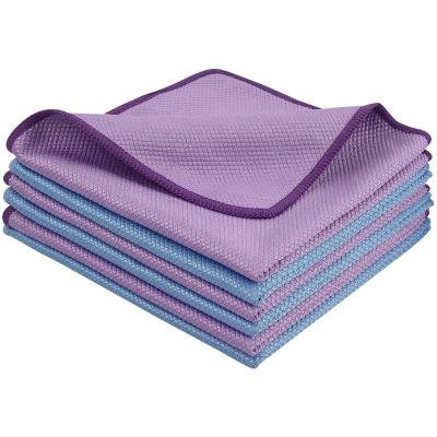 China Viable Glass Mirror Rags Streak Free Fish Scale Microfiber Cleaning Cloths Nanoscale Glass Cloth for sale