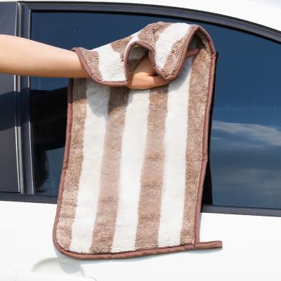 China Microfiber Towel Car Detailing Customized Ultra Size Scratch Microfiber Thickness Car Dry Cleaning Towel Super Absorbent for sale