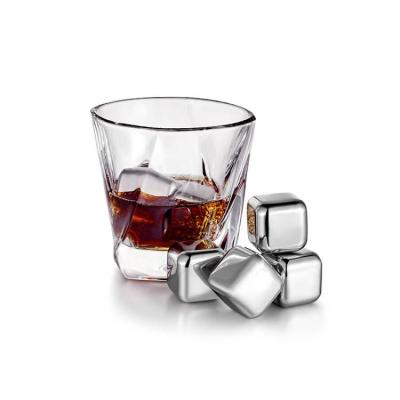 China Viable Direct Maker Whiskey Stones Stainless Steel Ice Cubes, Reusable Whiskey Cooling Rocks for sale