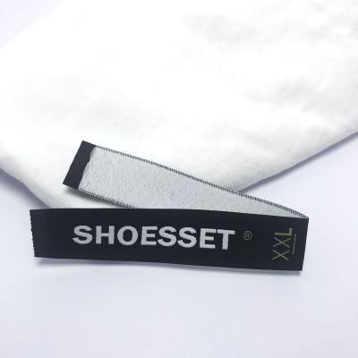 China Washable Custom Name Logo Damask Garment Woven Labels for Apparel and Fabric for sale