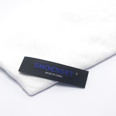 China Washable Custom Name Logo Damask Garment Woven Labels for Apparel and Fabric for sale