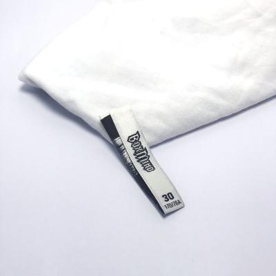 China Washable Custom Name Logo Damask Garment Woven Labels for Apparel and Fabric for sale