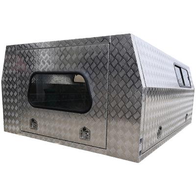 China Hot Selling Waterproof Aluminum Truck Tool Box Underbody Kits Heavy Duty Truck Storage 1800mm Storage Jack Off UTE Aluminum Canopies for sale