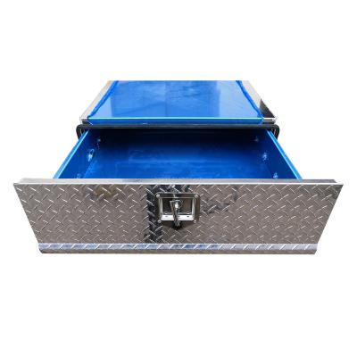 China Hot Selling Aluminum Trucks Cars Traliers Canopy Storage Drawers Clearance Under Truck Bed Heavy Duty Aluminum Under Tray Drawers for sale