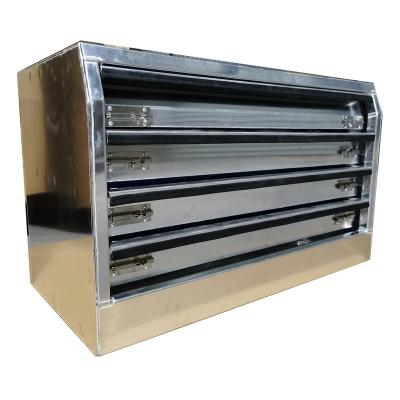 China Trucks Cars Aluminum Traliers Flat UTE Inserted 4 Drawer 4 Layer Drawer Box Aluminum Industrial Vacuum Tapered Box Top Insert for sale