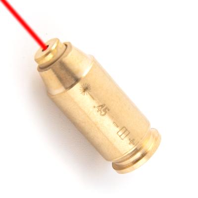 China .45 Caliber Brass Bullet Laser Red Hole Sighter For Pistol Sight 45 Laser Boresighter for sale