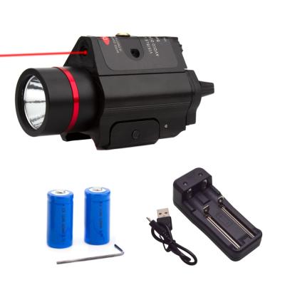 China Rifle Laser Sight LED Flashlight Glock Laser Combo Sight with Battery Charger Light Sight Laser Collimator Bst-10-R for sale