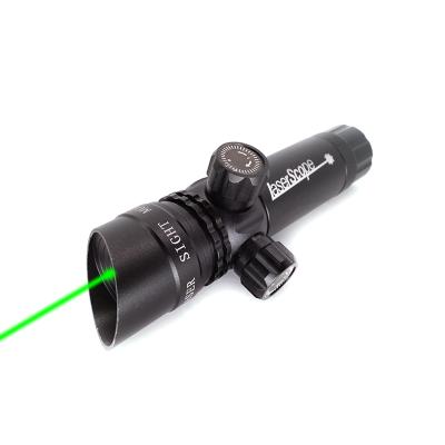 China Rifle Laser Sight with 20mm 11mm Picatinny Rail Mount Barrel Mount Green Dot Laser Sight Bst-11-G-O-B for sale