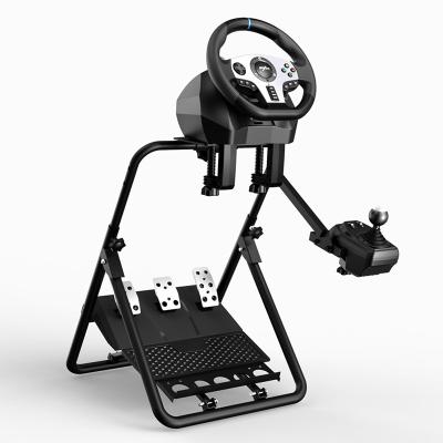 China Carbon Steel Gaming Steering Wheel PXN V9 V10 Bracket Racing Wheel Stand Foldable A9 Model For Logitech G920 G29 G923 T300RS T80 for sale