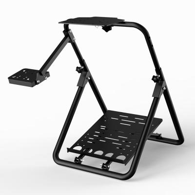 China Carbon Steel Racing Wheel Stand, Adjustable Height and Foldable Steering Wheel Stand Compatible with Logitech G25, G27, G29, G920 Game Cockpit for sale