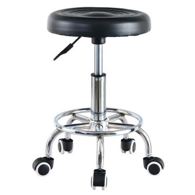 China Useful High Quality Adjustable Swivel Training Salon Stool Massage Barber Styling Nail Beauty Bar Stool for sale