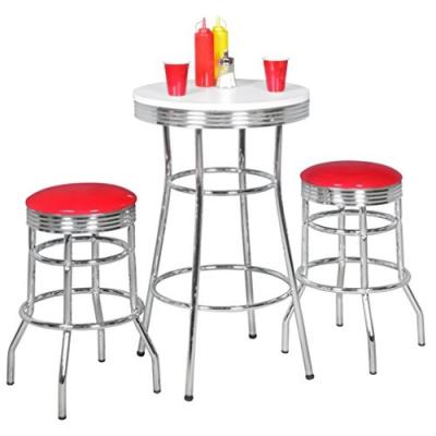 China Modern Hot Sale Goods Fashionable Metal Bar Chair And Table Height Set Outdoor Cheap Bar Stools Sets for sale