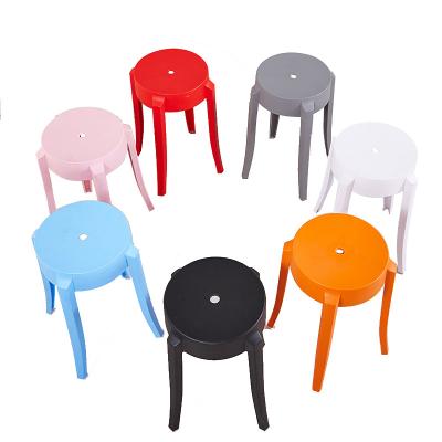 China 2021 Hot Sale Outdoor Furniture Modern Durable Dining Chair PP Colorful Seating Stool Storage 2021 Chairs For Living Room for sale