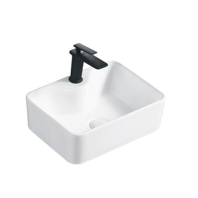 China Art Basin Above Counter Ceramic Modern Minimalist Bathroom Sink Wash Marble Basin for sale