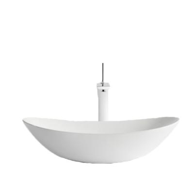 China OEM&ODM Modern Custom White Table Top Art Basin Bathroom Sink Oval Shape Ceramic Basin for sale