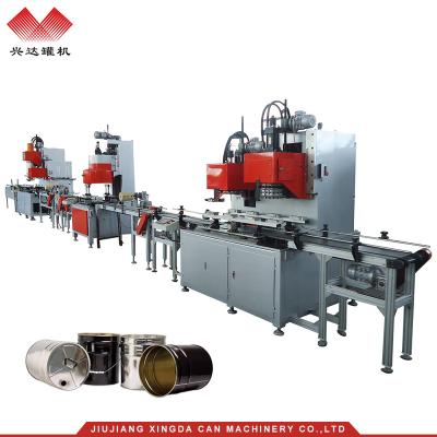 China Chemical Automatic Tapered Tin Barrel Making Machine for sale