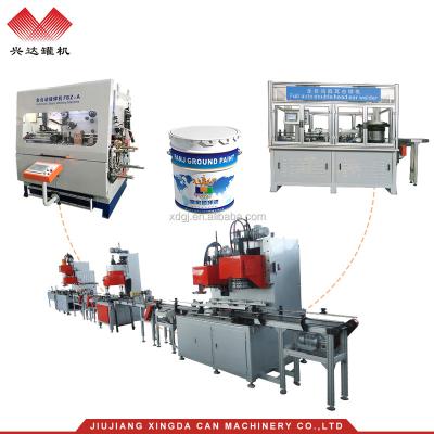 China 18l 20l 25l Chemical Automatic Paint Tapered Tin Can Making Machine for sale