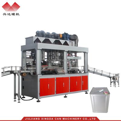 China 18L Square Full Automatic Chemical Oil Tin Can Making Machine Manufacturer for sale