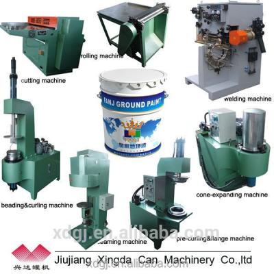 China 10-25 Liters 1-5 Gallon Chemical Paint Tin Can Making Machine Production Line for sale