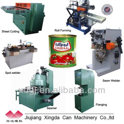 China Food Tomato Sauce Tin Can Making Line for sale