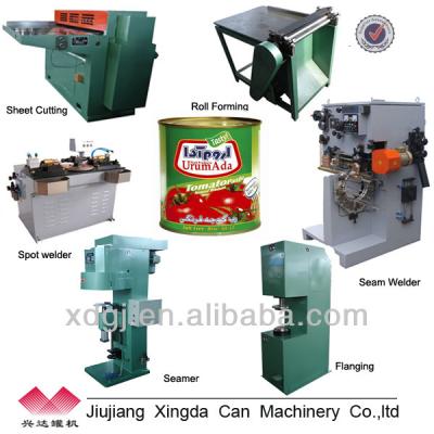 China Round Type Tin Can Food Packaging Machinery Beverage Can Making Equipment Production Line for sale