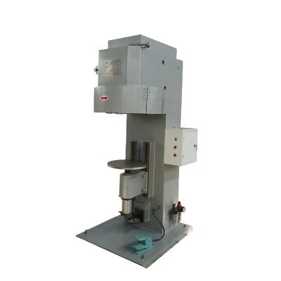 China Chemical food/paper/tin cover can hand bottom seamer making machine for sale