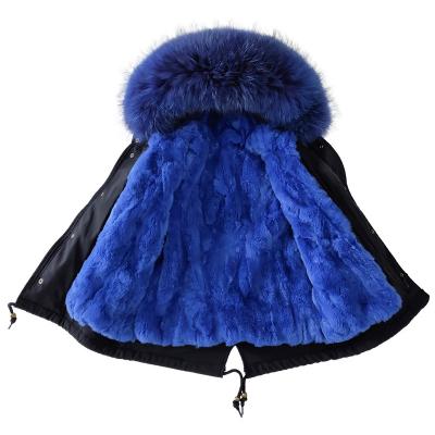 China 3-12Y Waterproof Kids Real Fur Parka Detachable Fur Lining Hooded Coat Snowsuit Outwear Boys Girls Winter Long Jackets for sale