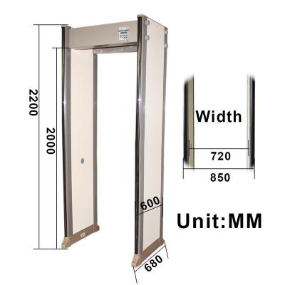 China Metal Detection 33 Zones Walkthrough Metal Detector Door PD6500i Spy for sale