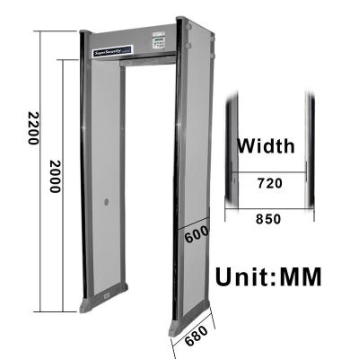 China Hot Sale China Metal Detector Metal Detector Walk Through Door / Metal Detection Security Gate For Checkpoints Security Inspection for sale