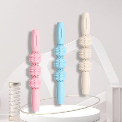 China Handheld Plastic Roller Massager Handheld Muscle Stick Muscle Roller Massager Yoga Stick Speed ​​Body Massager Custom Size for sale