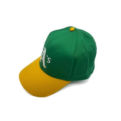 China Green COMMON Hat Custom Fitted Mesh Hat Outdoor Advertising High Quality Panel Logo 6 Patch Hats Baseball Caps for sale