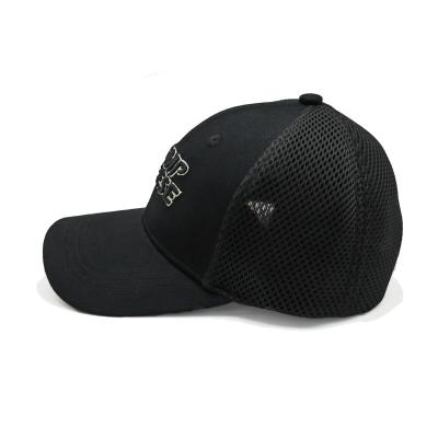 China COMMON Baseball Cap Custom Waterproof Trucker Logo 6 Panel Embroidery Sports Hat Holes Perforated Sports Hats for sale