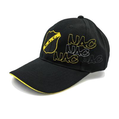 China COMMON Custom Design Logo Structured All Over Embroidered Cotton Baseball Cap for sale