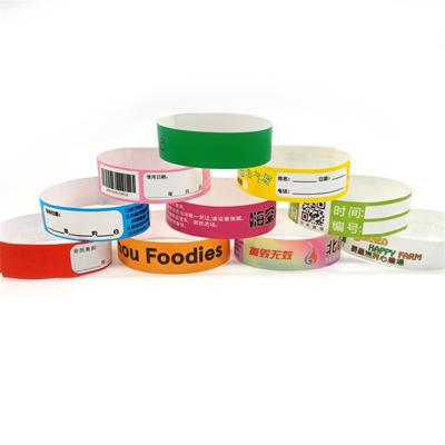 China Amusement Parks Price Cheap Customized Tyvek Paper Wristband In Stock for sale