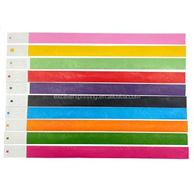 China Amusement parks waterproof cheap paper wristbands for events wristbands wristband tyvek disposable wristbands for festival for sale