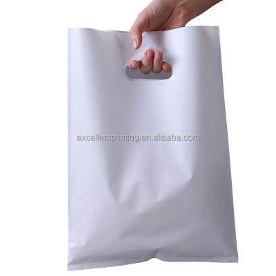 China Custom Plastic Safety Goods Shopping Bags With Logos Die Cut Bags For Women Shopping for sale