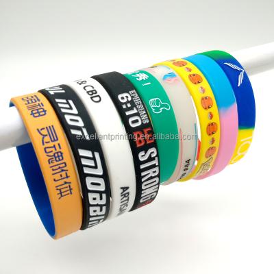 China Cheap custom rubber birthday wristband silicon wristband custom for promotion gift and events silicone wristbands silicone wristband for sale