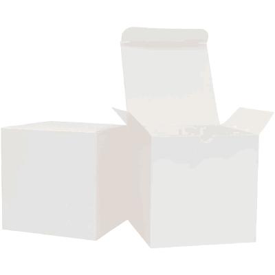 China Recycled Materials Customized Kraft Paper Gift Box White Paper Flower Box Packaging Custom Folding Paper Box for sale