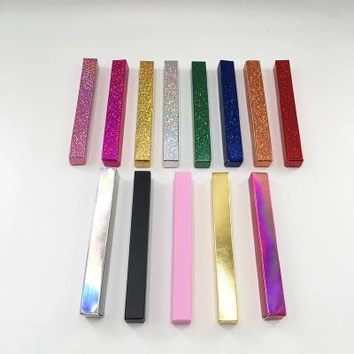 China Recycled Materials Silver/Gold/Pink/Glossy Eyeliner Paper Box Lipstick Pen Package Box Sample Eyeliner Packaging Gift Box for sale