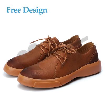 China Hot Selling Flat Newest Designer Fashionable Men's Shoes Stylish Men's Leather Balance Casual Shoes Original Brand Flat for sale