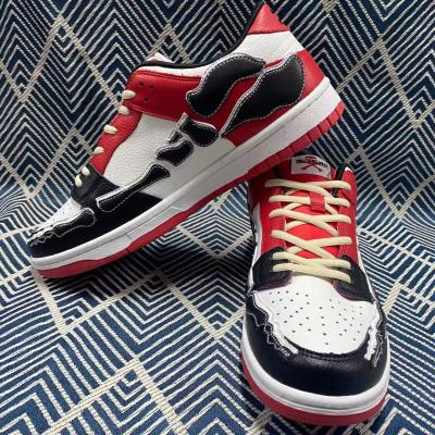 China Fashion\Fashion\Comfortable Comfortable\Durable\Breathable\Lighted\Durable\Full-grain Breathable\Lighted Leather Custom Low Top Fashion Skateboard Shoes for sale