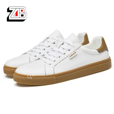 China OEM 2021 new style custom lace up fashion running genuine leather shoes plus size casual shoes for men for sale