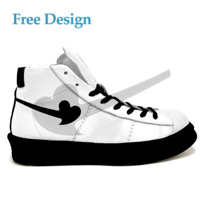 China CUSHIONING CUSHIONING High Top Design Sneakers Campus Shoes Leather Casual Women Sport Lady Shoes For Unisex Custom Woman for sale