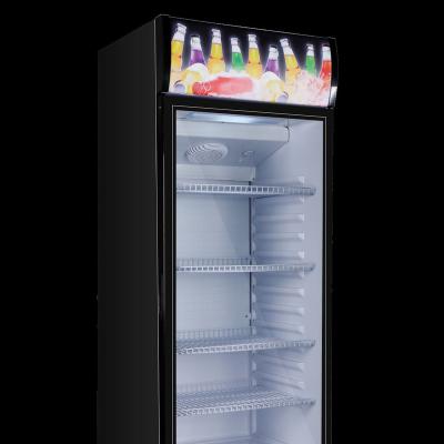 China Upright Glass Door Beverage Cooler Showcase COMPRESSOR Beverage Cooler COMPRESSOR Door Display Fridge for sale