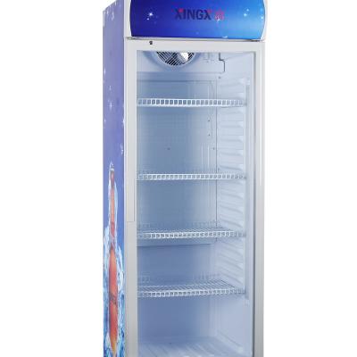 China Upright Glass Door Cooler Beverage Cooler Commercial Glass Door Cooler Showcase Beverage Cooler Display Fridge for sale