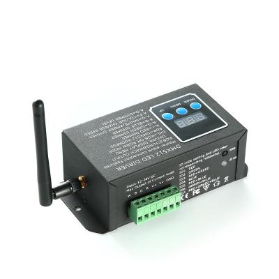 China Wireless DMX Decoder / DMX Controller 12V/24V DC 3CH / 4CH With CE&RoHS Certificate Wireless DMX512 Decoder for sale