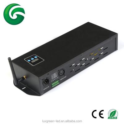 China Wireless dmx512 controller with 350w power supply inside 4 channel 350w RGB RGBW 3 channel and dmx 512 rgb led controller for sale