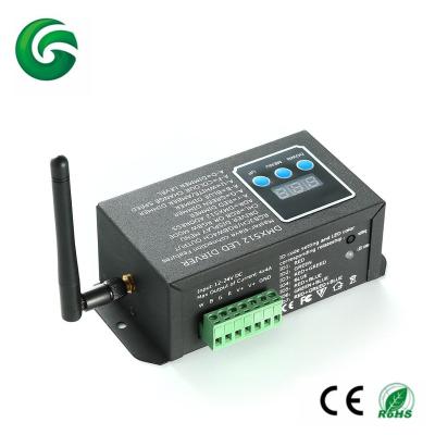 China Manual DMX 512 radio dmx 512 rgb rgbw led decoder LUG-WRDMX-Dis-3CH for sale