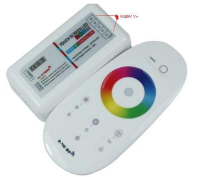 China Wireless control lights 2.4G touch screen RGB led controller DC12-24A 18A rf remote control for led strips/bulb/downlight for sale